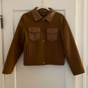 Elie Tahari Wool Trucker Jacket